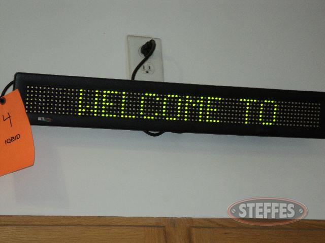 Digital message sign with software